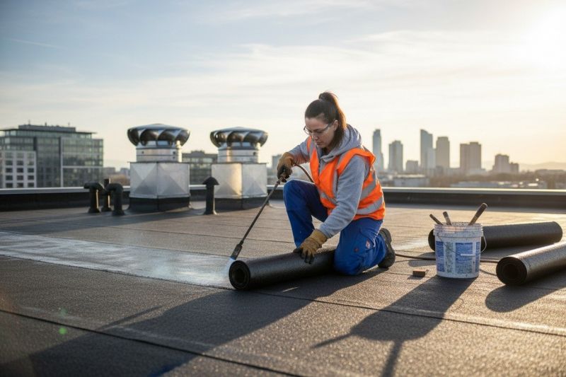 Tar Roof Repair detail